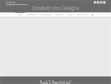 Tablet Screenshot of elizabetherindesigns.com